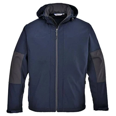 Afbeelding van Portwest Softshelljas met capuchon, 3 lagen, marineblauw, Navy Blauw