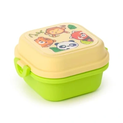 Afbeelding van Adoramals Wild Clip Lock Stacked Bento Snack Lunch Box