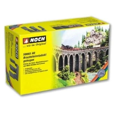 Image de Noch 58665 modélisme ferroviaire viaduc de moellon radius r2 437,5 mm 30