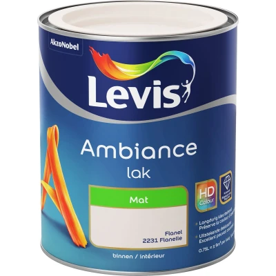 Afbeelding van Levis verf Ambiance lak mat 750ml flanel