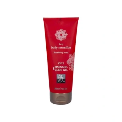 Afbeelding van Massage &amp; Glide Gel 2 In 1 Aardbei