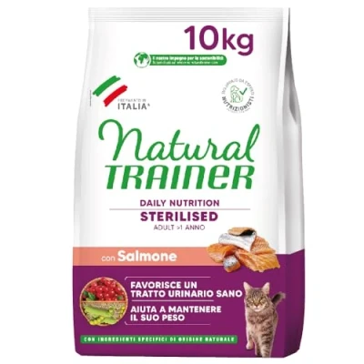 Afbeelding van Natural Trainer Cat Sterilised Salmon 10 KG (406180)