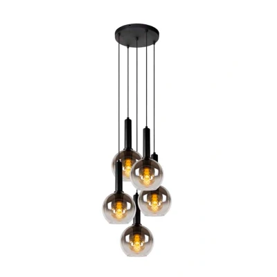 Afbeelding van Lucide MARIUS Hanglamp Ø 55 cm 5xE27 Zwart