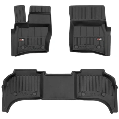Afbeelding van M MOTOS Rubberen vloermatten voor Land Rover Defender II vanaf 2020, verbeter je reiscomfort met de zwarte 3D antislip mat auto, alle weersomstandigheden, bescherming tegen vuil