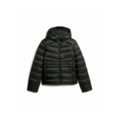 Afbeelding van Superdry Hooded FUJI Winterjas, Dames, Maat: 40, Black