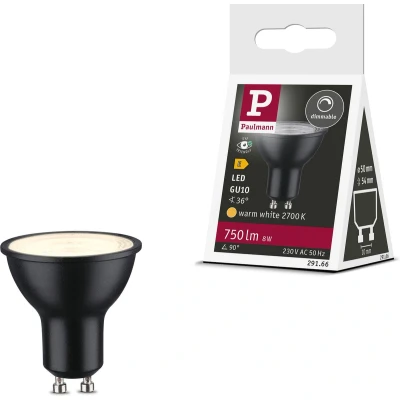 Afbeelding van Paulmann 29166 LED lamp Energielabel E (A G) GU10 Reflector 8 W Warmwit (Ø x h) 50 mm 54 1 stuk(s)