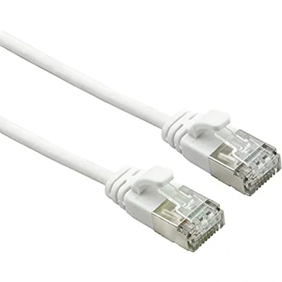 Afbeelding van ROLINE U/FTP DataCenter Kabel Cat.7, LSOH, met RJ45 connectoren (500 MHz / Class EA), extra dun, wit, 1,5 m
