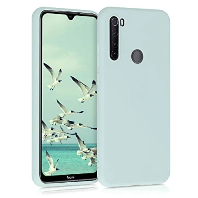 Afbeelding van kwmobile telefoonhoesje geschikt voor Xiaomi Redmi Note 8T Hoesje smartphone Back cover in cool mint