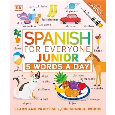 Afbeelding van Spanish for Everyone Junior 5 Words a Da