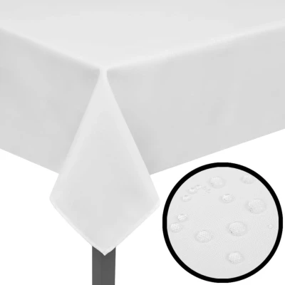 Afbeelding van Tafelkleden wit 5 stuks 170 x 130 cm