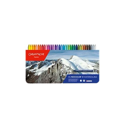 Afbeelding van Caran d&#039;Ache Neocolor II wateroplosbare wax pastels set van 84 kleuren