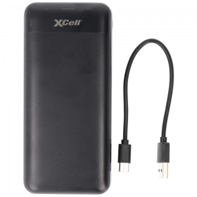 Afbeelding van XCell Powerbank X20000PD met 20.000 mAh capaciteit, USB C PD3.0, snelladen, LED display, 2x uitgang 1x