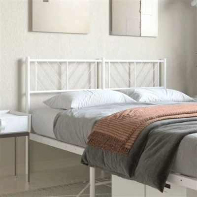Afbeelding van Hoofdbord 120 cm metaal wit