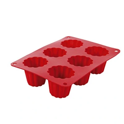 Image de Crealys moule à 6 canellés en silicone 513012