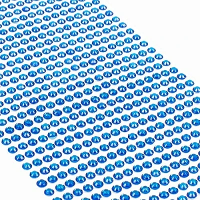 Afbeelding van Movoja Donkerblauwe strassteentjes, ronde glitterstenen, 880 stuks, 4 mm, zelfklevend voor versieren en knutselen, sierstenen om op te plakken, decoratieve stenen, knutselstenen, donkerblauw