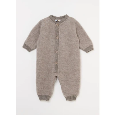 Afbeelding van Joha Jumpsuit van wolfleece sesam maat 68 74