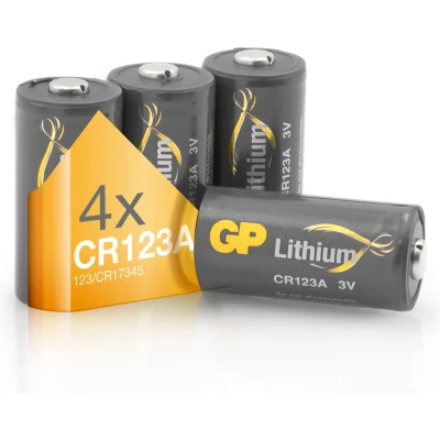 Afbeelding van GP Lithium CR123a Batterij CR123 3V 4 stuks