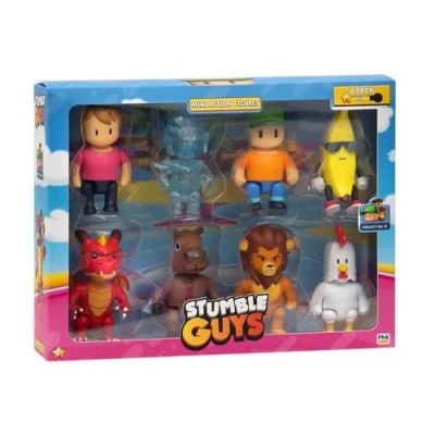 Afbeelding van Rocco Giocattoli Stumble Guys Action Figures 8 Pack Ast A cm