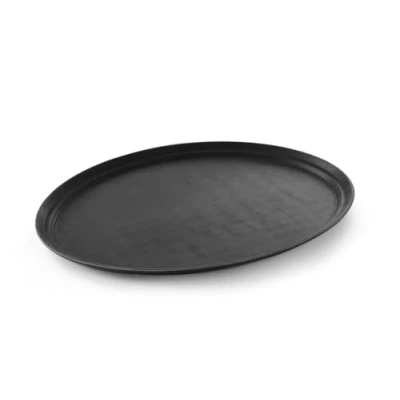 Afbeelding van Hendi Dienblad ovaal XL, Glasfiber, Zwart, 60(b)x73,5(d)cm, 508831