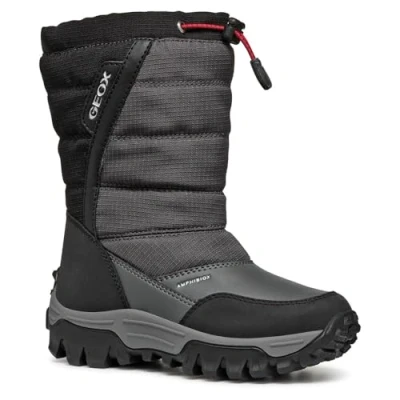 Afbeelding van Geox J Himalaya B ABX sneeuwlaarzen voor jongens, antraciet/zwart, maat 39, zwart antraciet, 6 UK kind, Antraciet