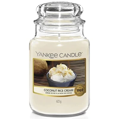 Afbeelding van Yankee Candle Geurkaars Large Coconut Rice Cream 17 cm / ø 11