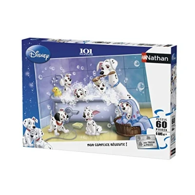 Image de Puzzle 60 pièces Les 101 Dalmatiens : Tous au bain