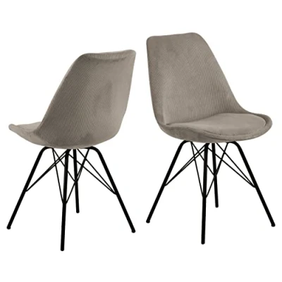 Afbeelding van Bendt Eetkamerstoel &#039;Liva&#039; Rib, kleur Beige