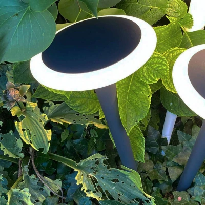 Afbeelding van LED sokkellamp Bermuda met aardspies zwartgrijs