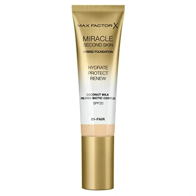 Image de Max Factor Miracle Second Skin Hybrid Fond de Teint 01 Fair 30 ml