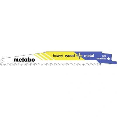 Afbeelding van Metabo 628259000 Reciprozaagblad heavy hout + metaal Zaagbladlengte 150 mm 100 stuk(s)