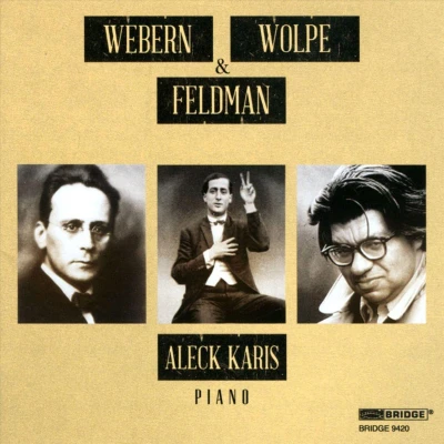 Afbeelding van Webern Wolpe Feldman: Piano Music