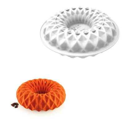 Afbeelding van Silikomart Siliconen Vorm Kaleido Ø18x6cm