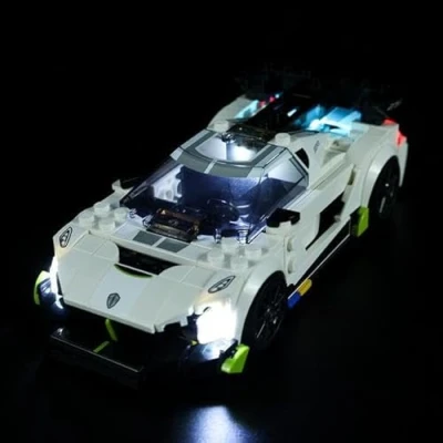 Afbeelding van Koenigsegg Jesko 76900 USB bouwsteenverlichtingsset Lego model niet inbegrepen