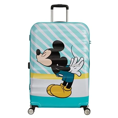 Afbeelding van American Tourister Kinderkoffer Wavebreaker Disney Spinner 77/28 (Large) Mickey Blue Kiss