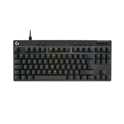 Image de Logitech Clavier De Gaming Pro X Tkl Rapid Rgb Azerty Noir (920 013229 )