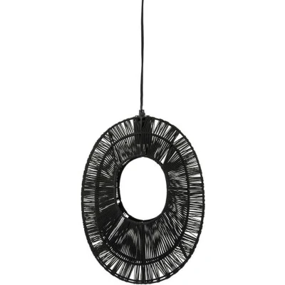 Afbeelding van Hanglamp ovo 2 black 29 x 15 40 cm