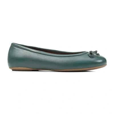 Afbeelding van Geox Palmaria Ballerina&#039;s, Dames, Maat: 39, Dark green Leer