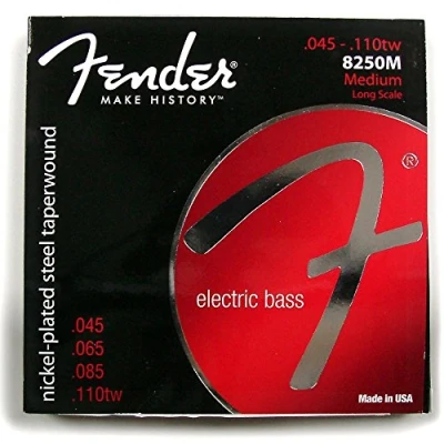 Afbeelding van Fender Strings Super 8250 M 45 110TW nikkel Plated Steel Snarenset voor 4 string basgitaar