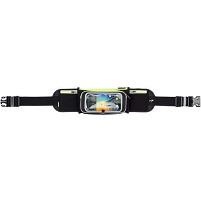 Afbeelding van Avento Smartphone Sport Riem Flip Up Zwart/Fluorgeel/Zilver