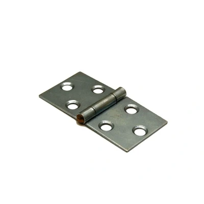 Afbeelding van DX Klepscharnier 40x80mm vaste stalen pen staal blank verzinkt