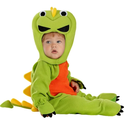 Afbeelding van FUNIDELIA Dinosaurus Kostuum voor baby Maat: 69 80 cm Groen