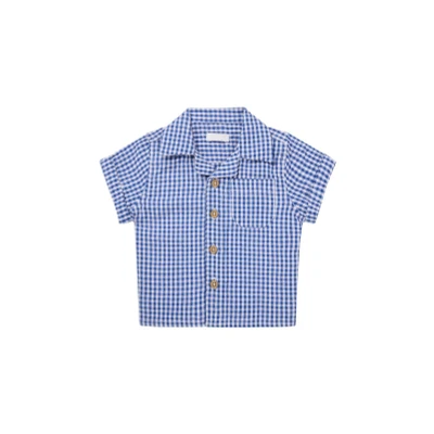 Image de T shirt Osnabruck Check pattern Medium blue 50