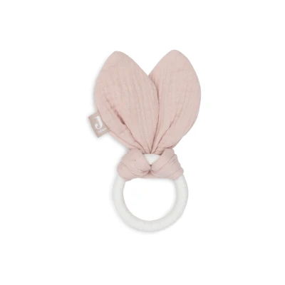 Afbeelding van Jollein Bijtring Siliconen Bunny Ears Wild Rose