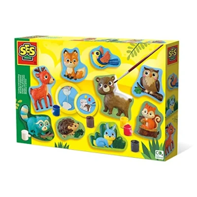 Image de Moulage et Peinture Animaux de la forêt Fabriqués à partir plastique recyclé
