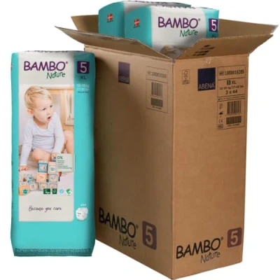 Afbeelding van Bambo Nature Luiers grootverpakking 44 stuks maat 5
