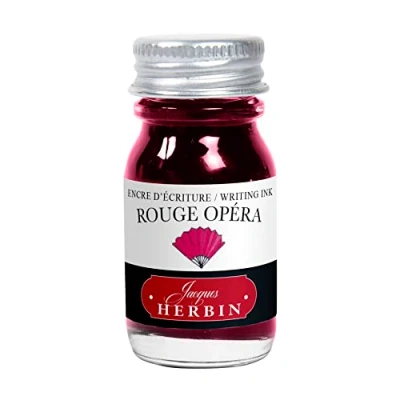 Afbeelding van Jacques Herbin 11568T Schrijf en tekeninkt Vulpennen rollerball pennen opera rood 10 ml Gemaakt in Frankrijk