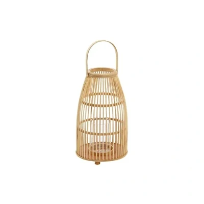 Afbeelding van Kaarshouder DKD Home Decor Kristal Bamboe (25 x 25 56 cm)