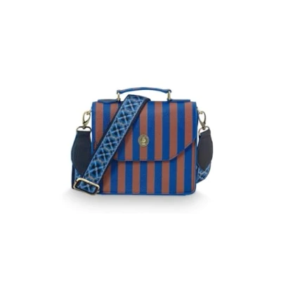 Afbeelding van Pip Studio Frances Cross Body Schoudertas Small Stripe Blue