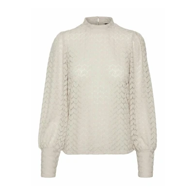 Afbeelding van Vero Moda Vmbecca Blouse, Dames, Maat: Medium, Pumice stone