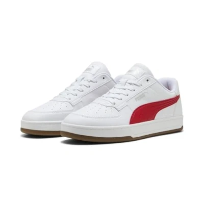 Afbeelding van PUMA Caven 2.0 Sneakers, uniseks, Voor alle tijden Red Wit Zilver Gum